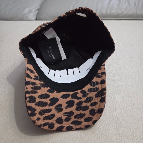 Kate Spade Women's Leopard Print Baseball Cap - Picture 5 of 6